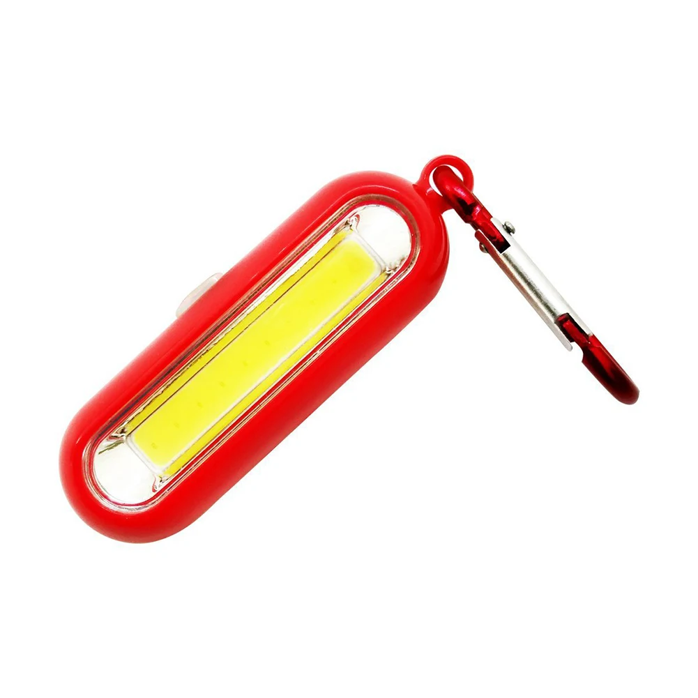 

Portable Camping Mini COB LED Flashlight Keychain Handy Light Lamp Carabiner