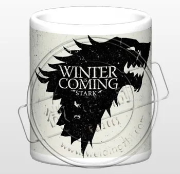

New Game of Thrones House STARK Ceramic Coffee Mug White Color Or Color Changed Cup