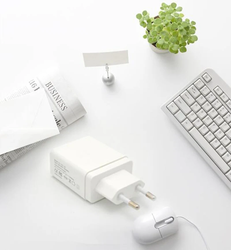 INGMAYA 2 зарядных порта USB зарядное устройство док станция Qualcomm Quick Charge 3 0 30 Вт 2.4A для