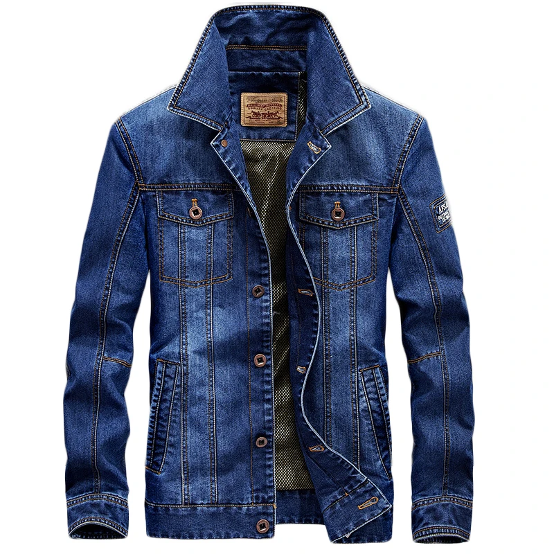 Men Jacket Denim Jeans Jackets and Coats for Autumn Casual Slim Brand Clothing Cowboy Jeans Jacket 2018 Mens Streetwear C1618 bomber jacket men