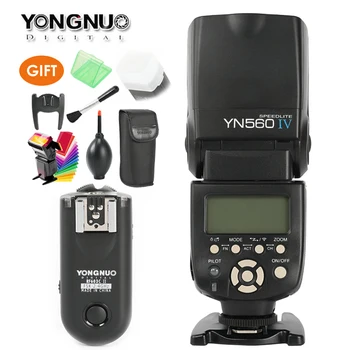 

YONGNUO YN560 IV,YN-560 IV Master Radio Flash Speedlite + RF-603 II Wireless Trigger Receiver for Canon Nikon DSLR Camera