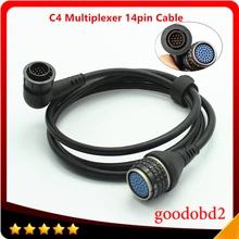 Car Cable For MB STAR C4 14pin Cable Only use for Benz SD Connect Compact 4 Multiplexer 14pin Connect Diagnostic Tool Cable