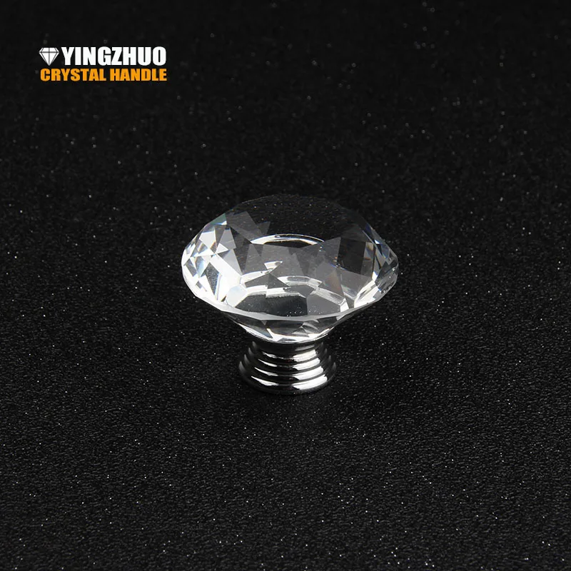 New 40mm K9 Flashing Crystal Furniture Clear Diamond Drawer