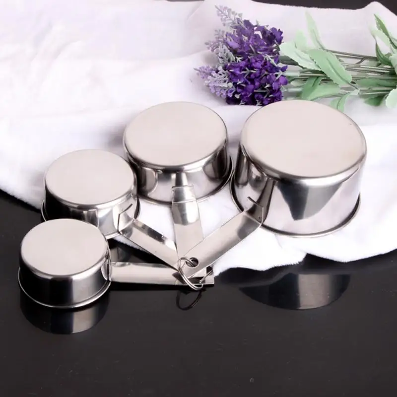 

Hot Sale Stainless Steel Measuring Spoon Scoop For Baking Sugar Kitchen Coffee Measuring Tools Set