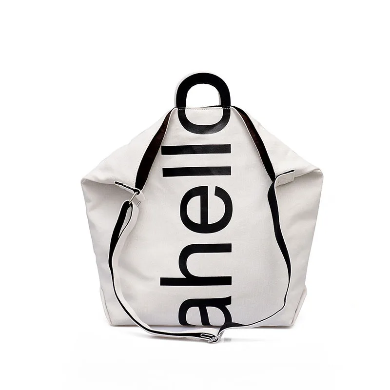 

Summer New Fashion Single Shoulder Messenger Bag Men and Women Casual Letter Pack Large Capacity Canvas Handbag Shoulder Bag