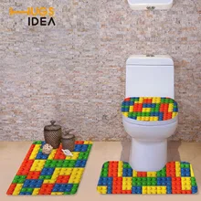 HUGSIDEA Творческий смешанные Цвет Чехлы для сиденья унитаза Теплее Closestool Коврики Pad Подушки для Ванная комната украшения 3D Туалет губ пальто