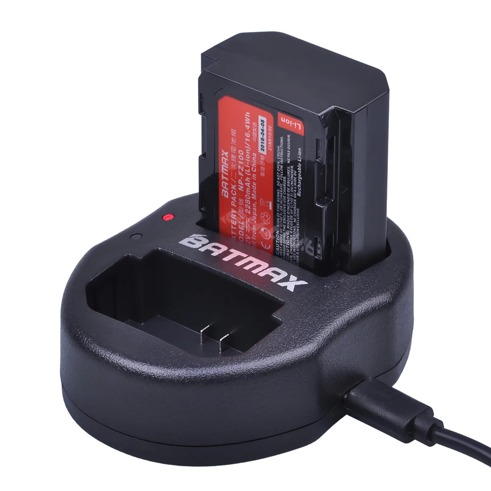 Batmax 4 шт battery NPFZ100 NP FZ100 батарея+ двойное зарядное устройство USB для камер sony Alpha9, sony A9, sony Alpha9R, sony A9R