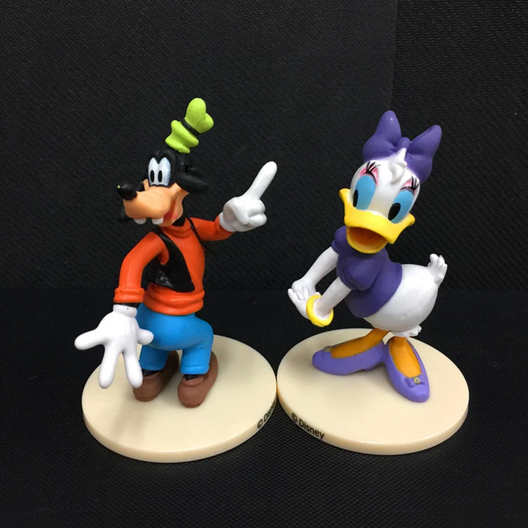 Игрушки Disney 6 шт./компл. 7 9 см Микки и Минни Маус Дональд Дак Плутон гоффи ПВХ экшн