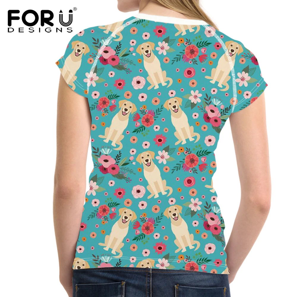 FORUDESIGNS/женская футболка для бега милые спортивные толстовки с короткими рукавами