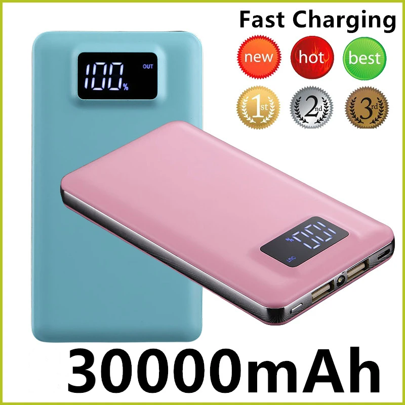 Soodoo для xiaomi 10000mAh lcd Quick Charge 3,0 2 USB power Bank для iPhone XM 8 7 6 huawei зарядное устройство Powerbank QC3.0