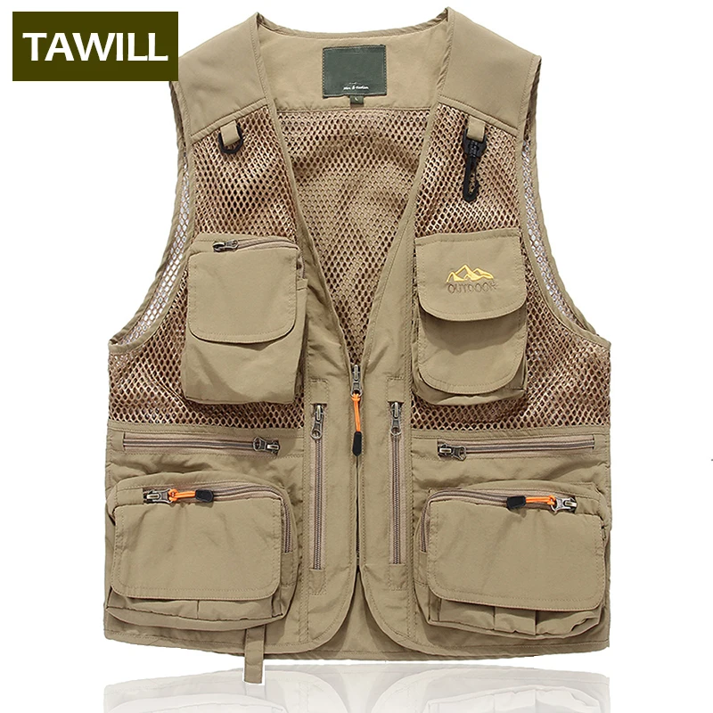 TAWILL Plus M 5XL Men's Ripped Denim Vest Distressed