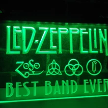 LA313-best группа тех Zeppelin светодиодный неоновый свет знак домашнего декора ремесла