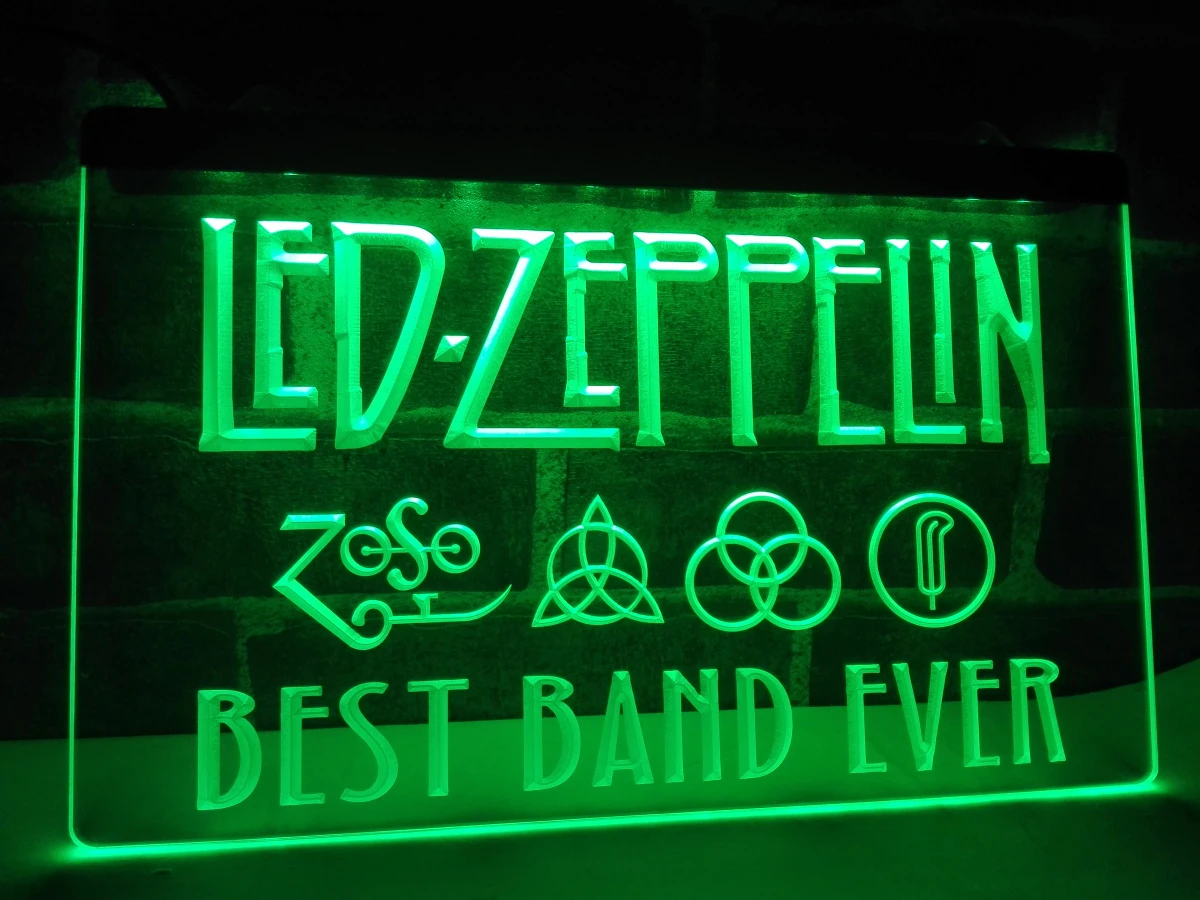 LA313 Best Band Ever Zeppelin LED Neon Light Sign home decor craftsin