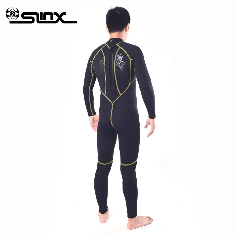 Slinx 1101 купальный костюм для подводного плавания Для Мужчин гидрокостюм 3 мм костюм для подводной охоты неопреновый гидрокостюм для подводной охоты - Цвет: Черный