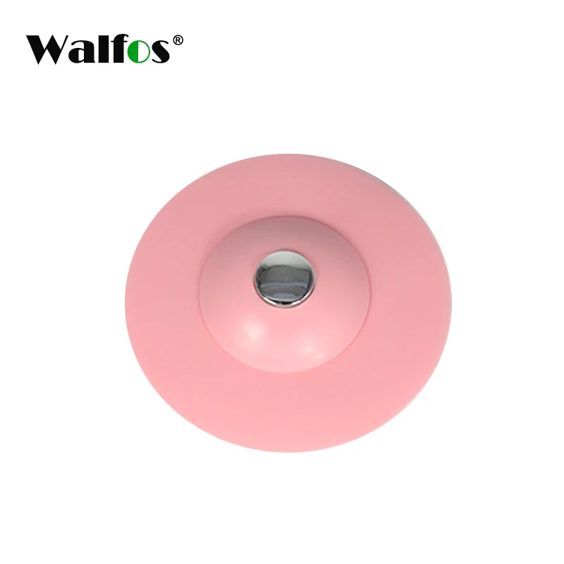 WALFOS фильтр бассейн умывальник фильтр для волос канализационный дезодорант Ванна затычки кухонные инструменты - Цвет: pink