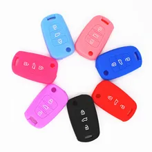 WFMJ Silicone 4 Botões do Controle Remoto Tampa Da Corrente Chave Keychain Saco De Chaveiro para Kia Sportage Alma K5 Optima Rio k2 Rondo Novo Jiale orgulho