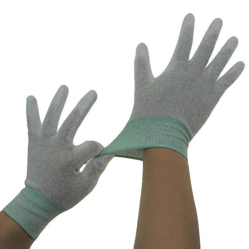 Антистатические полиэстер женские теплые перчатки ОУР с полиуретановым покрытием Palm Fit/Топ удобные перчатки Хлопок перчатки