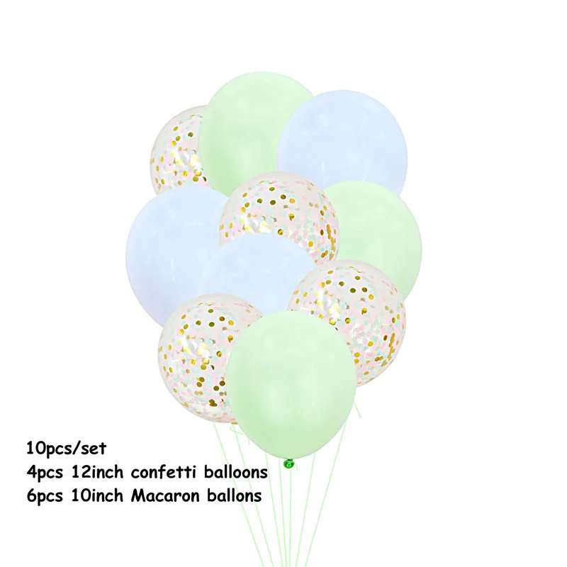10 шт./компл. Unicorm для вечеринки конфетти воздушный шар для Бэйби Шауэр Русалка воздушные шары День рождения украшения Дети Пол раскрыть - Цвет: B05