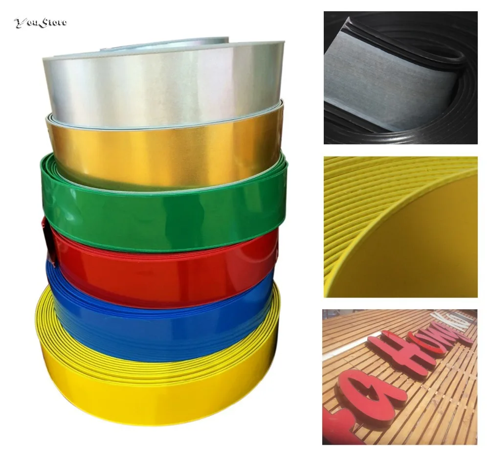 

Multicolor Color Steel Roll Channel Letter Coil trim cap Return 3D Luminous Sign Letters Material 1 roll