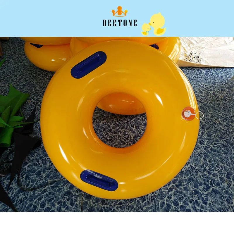 

Length 90cm width 90cm high elasticity 0.75mmpvc inflatable swimming ring life buoy water park water skiing inflatable ring