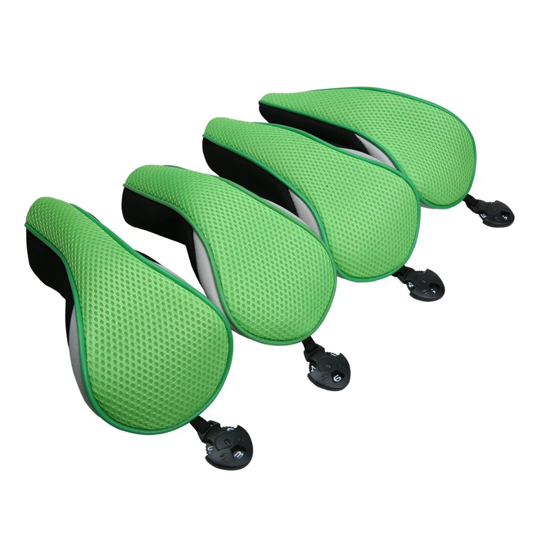 4Pcs Universal Golf Club Head Covers Golf Neoprene Protective Cover Replacement Driver Fairway Wood Covers Golf Accessories
