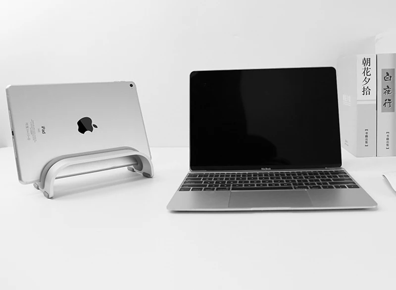 Алюминий сплав Подставка под лэптоп подставка для MacBook Acer Dell lenovo Вертикальная База фирмы кронштейн ноутбука тетрадь охлаждающая подставка