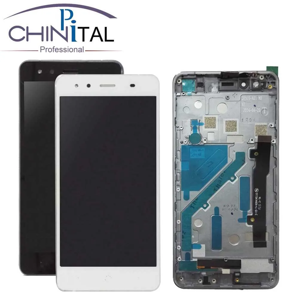 CHINPITAL для BQ Aquaris X5 ЖК-дисплей Панель с Сенсорный экран рамкой Полный планшета