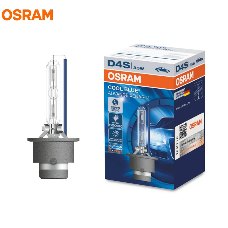 OSRAM COOL BLUE ADVANCE 35 Вт 6000 К D1S D2S D3S D4S 66140 66240 66340 66440 CBA ксенон Мега чистый белый фара авто лампа