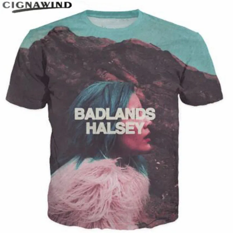 Новые повседневные стильные мужские/женские футболки BADLANDS HALSEY с 3D принтом
