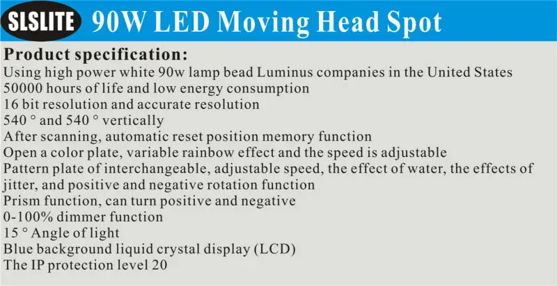 2 шт./лот с кейс high end приятно гобо 90 Вт перемещение головы led spot, moving Head 90 Вт № DMX пятно 90 Вт светодиодный луч