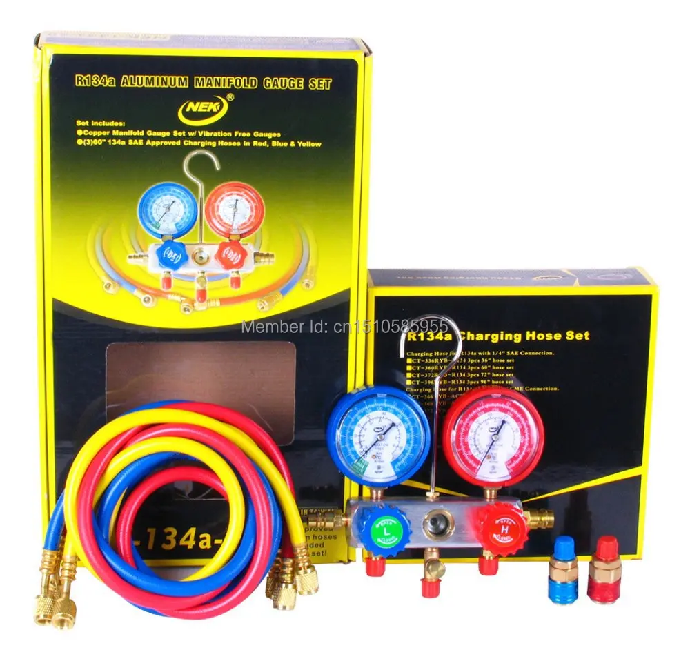 High Quality Refrigerant pressure gauge,R134 gas pressure gauge,R134