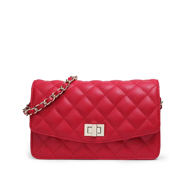 Fashion wave Korean women messenger bags clamshell diamond pattern chain bag interpretation of low-key luxury shoulder bags