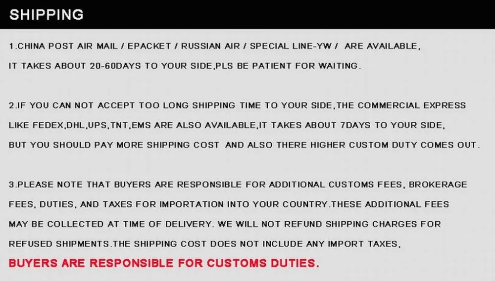 3 SHIPPING