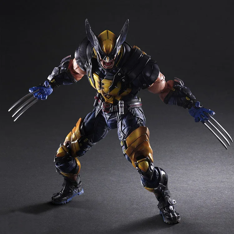 

Wolverine Figure LOGAN X Men X-MEN Play Arts Kai Wolverine James LOGAN Howlett Play Art KAI PVC Action Figure 26cm Doll Toy