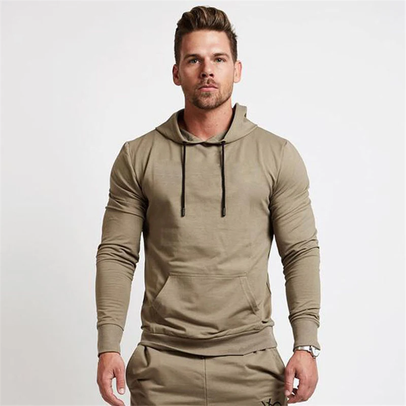 New Running Jacket Men Fitness Sports Coat Hooded Tight Hoodies Joggers outdoor Jogging Sportswear Mens Sport Sweatshirts