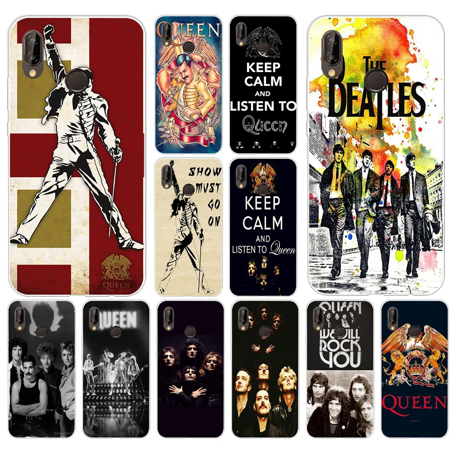 

125A Queen Rock Group Soft Silicone Tpu Cover Case for huawei Nova 3 3i p smart
