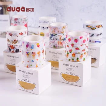 

Cute Kawaii Plants Flowers Japanese Masking Washi Tape Decorative Adhesive Tape Decora Diy Scrapbooking Sticker Label Stationery