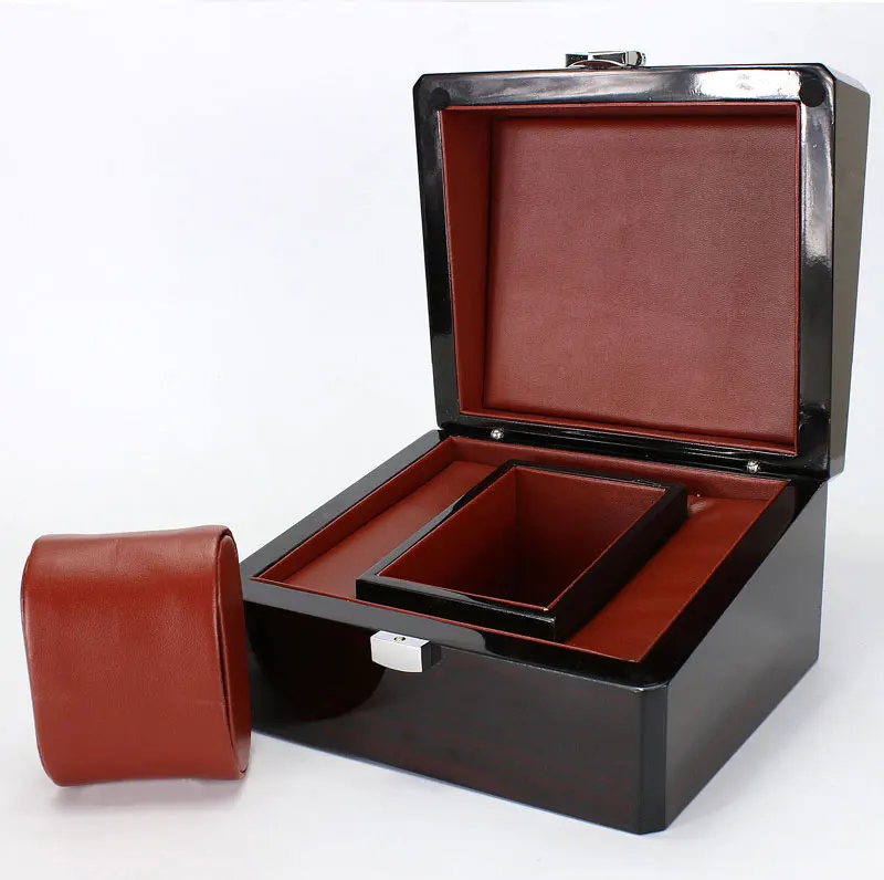 Натуральная кожа, роскошный бренд, Подарочная коробка для часов, часы Cartier tissot Omega Longines Panerai IWC, мужские и женские часы, браслет, деревянная коробка
