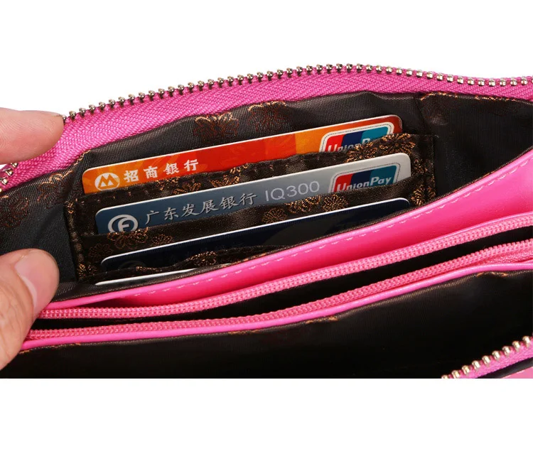 Hot! Fashion Europe Bags Women Handbag Candy Colors Wristlet Oil Wax Genuine Leather Evening Day Clutches Purse Wallet,CN-1366