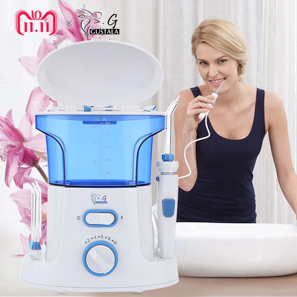 

Gustala 1000ml Dental Flosser Portable Water Oral Floss Dental Irrigator Floss Dental Teeth Care Oral Hygiene Irrigation Set