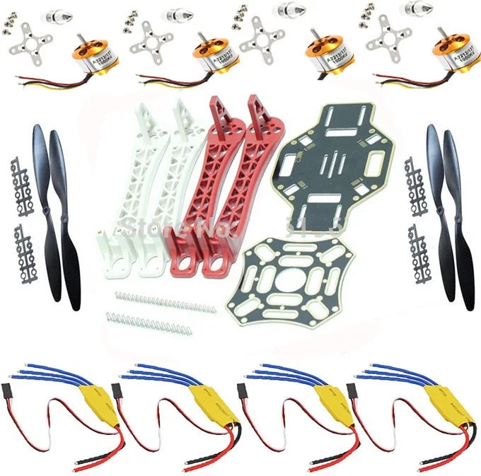 

RC Drone Quadcopter F450 Flamewheel kit/4axis FPV+ Motor+ ESC+1045propellers F450 Multicopter