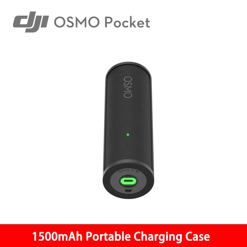 

In Storck DJI OSMO Pocket Charging Case Impressive 1500mAh of power for longer shooting time Convenient spin-to-open