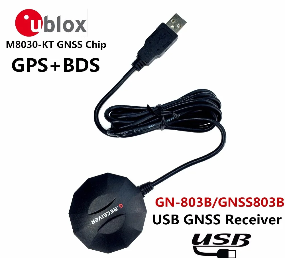 NEW USB GPS receive BDS GLONASS Galileo Module antenna Dual mode ublox neo M8N GNSS chip