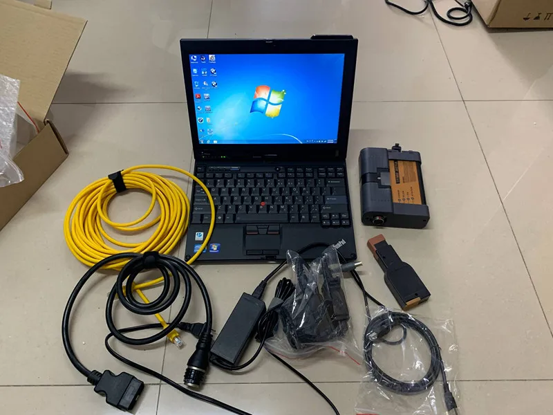  Para BMW ICOM A2 B C con software hdd 201907 v instalado en ordenador portátil x201t tableta i7 cpu