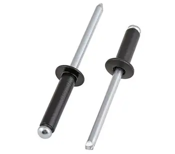 

100pcs M3.2x12 Black Aluminum Pop Blind Rivet Core Pulling Decoration Rivets / Nails