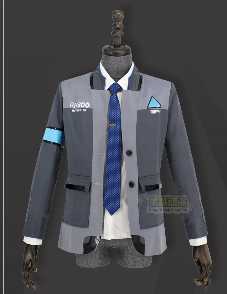 

Detroit: Become Human CyberLife RK800 Detroit City Police Department Agent Connor Outfit Cosplay Costume