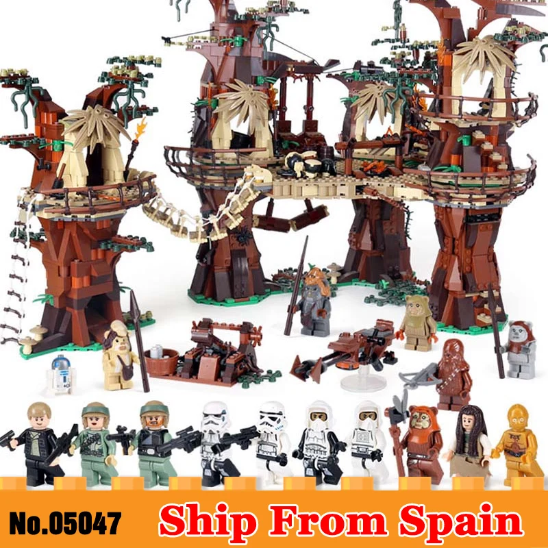 

the star wars EWOK Village 05047 set 1990pcs Building Blocks toys Treetop home kids Bricks toy compatible with Legoed 10236
