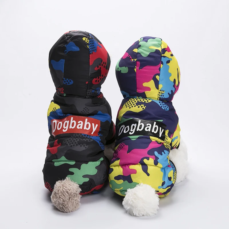 High Quality Dog Clothes Winter Pet Clothing four legs Warm Jumpsuit