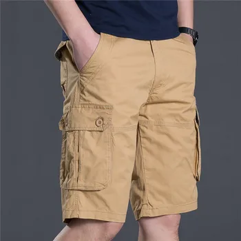 

Military Shorts Men Short Hombre Masculino Men'S Sports Streetwear Tooling Breeches Sweatpants Joggers Solid Leisure 7095#