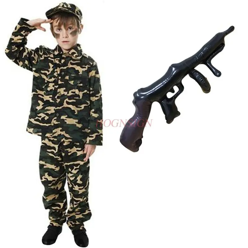 Inflatables New Inflatable Toys Large Parent-child Interaction Pvc Guns Toy Plastic Machine Gun Activity Props Boy Fun Gifts